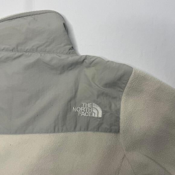 The North Face Women’s Full Zip Fleece Jacket Gray/Cream Size M - Picture 4 of 7